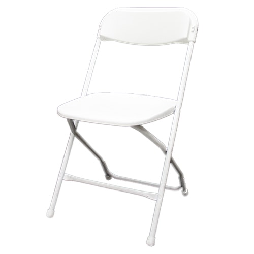 Chaise pliante blanche
