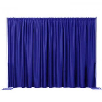 Rideau bleu - 8' x 4' 