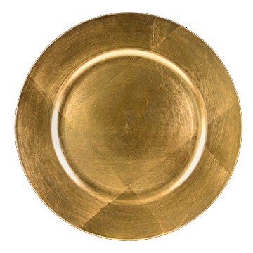Sous-assiette plastique or