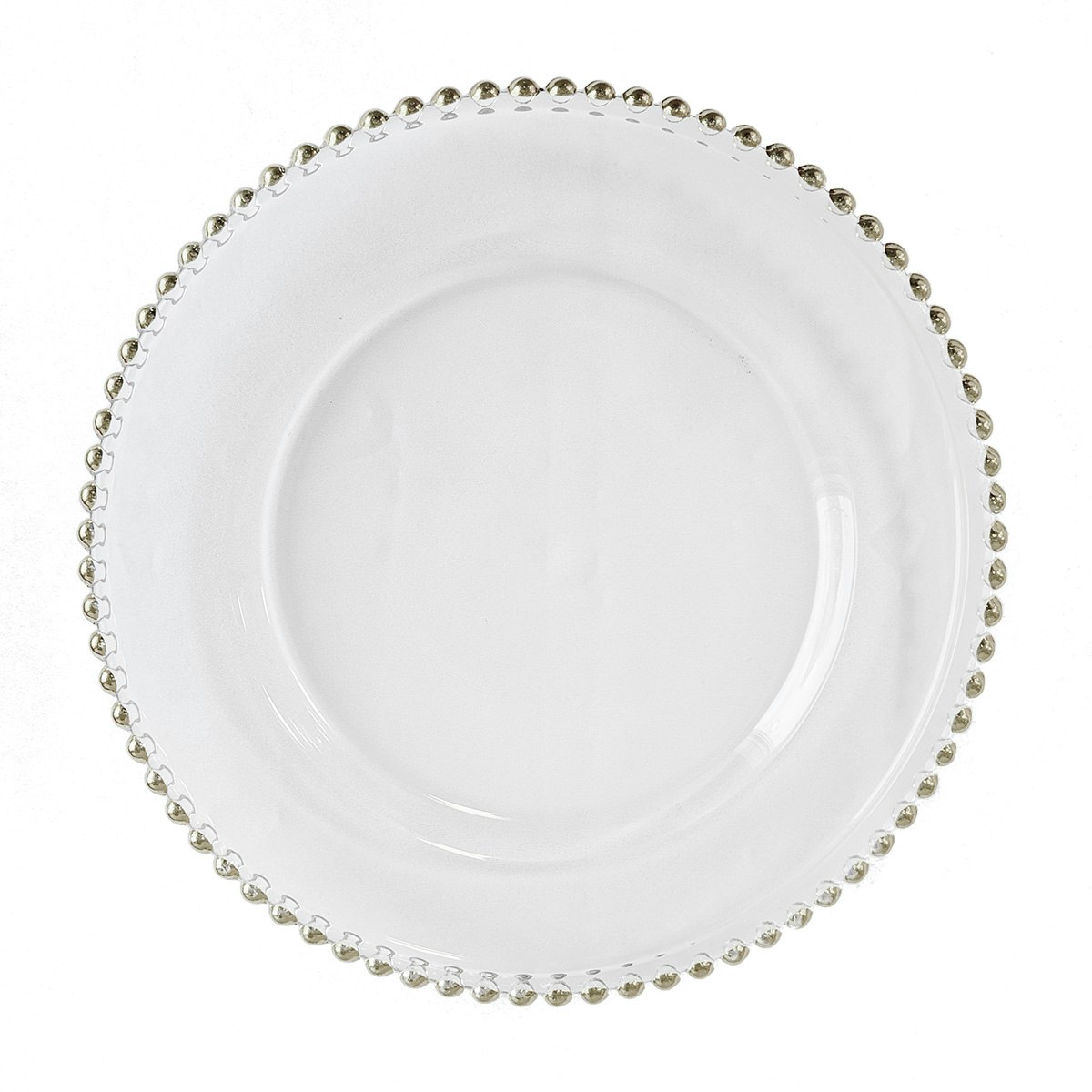 Sous-assiette perlee or