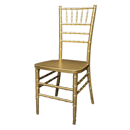Chaise chiavari en résine - or