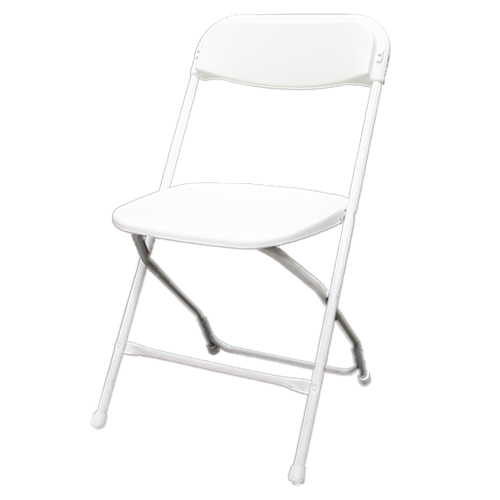 Chaise pliante - blanche