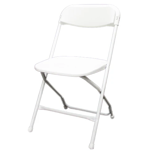 Chaise pliante - blanche