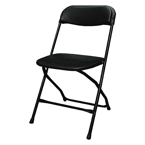 Chaise pliante - noire 