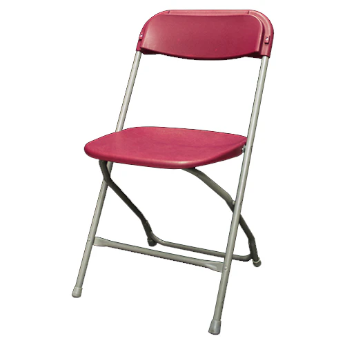 Chaise pliante - bourgogne