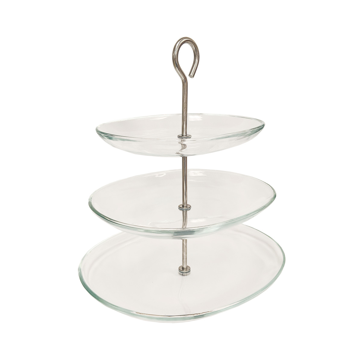 Glass 3-tier stand 