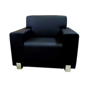 1-seater black armchair