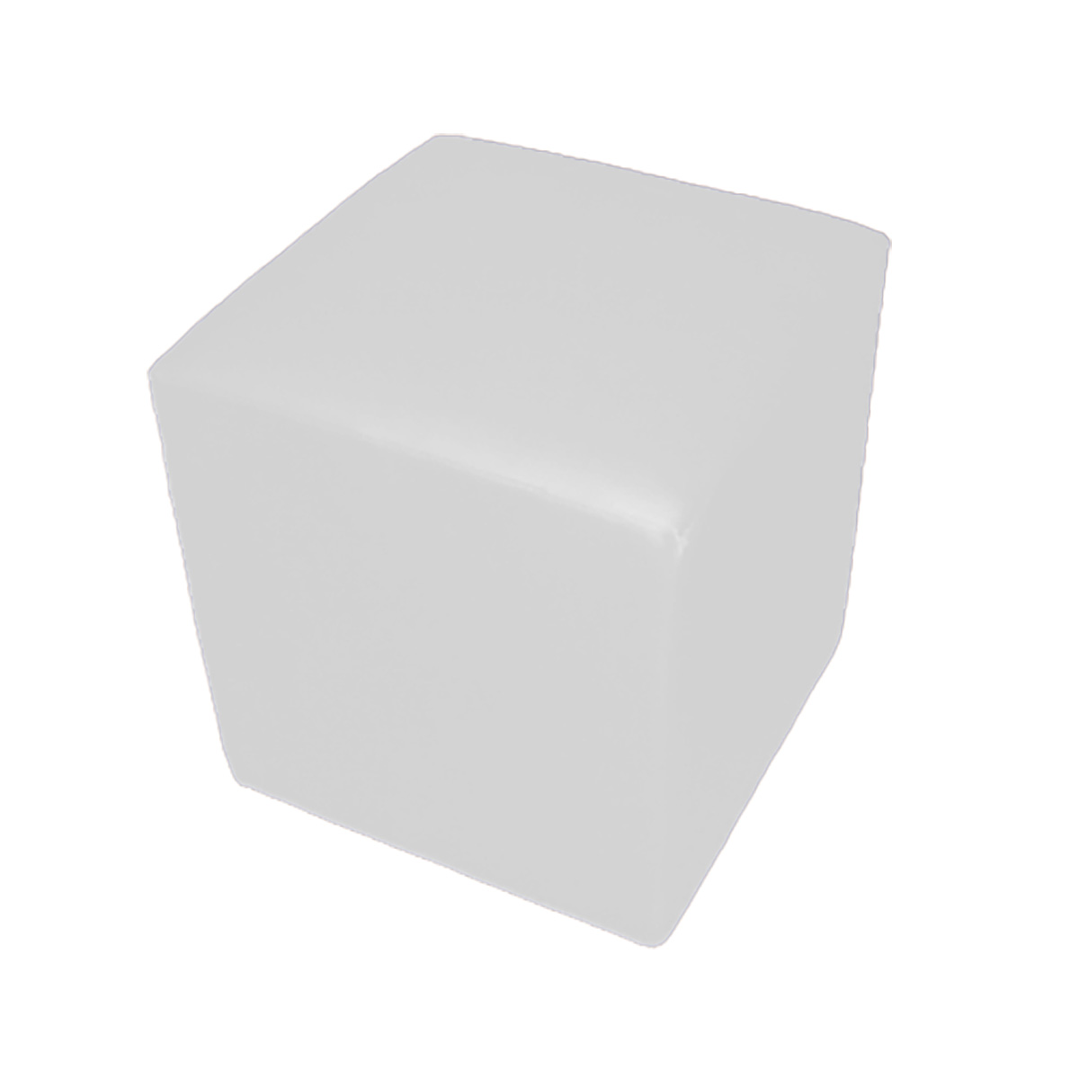 Pouf carré blanc - 18" x 18"