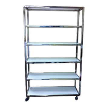 étagère de bar chrome