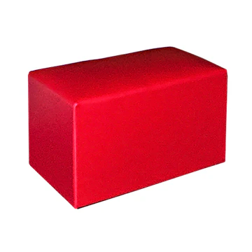 Pouf rectangulaire rouge -  18" x 36"