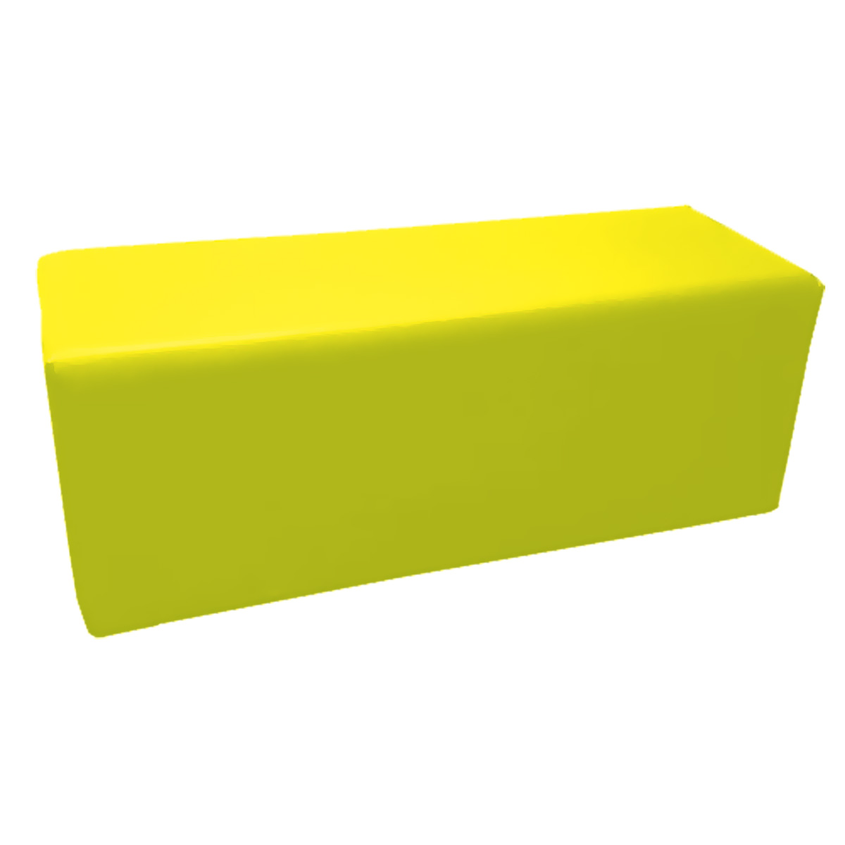 Pouf rectangulaire noir - 18" x 48"
