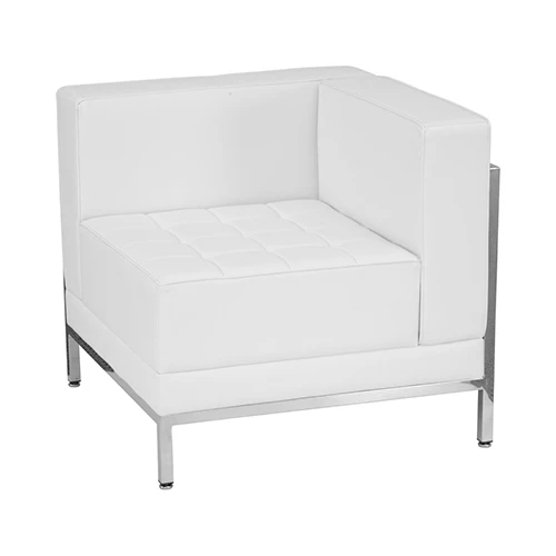 Fauteuil zack blanc - coin droit
