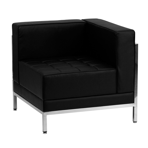 Fauteuil zack noir - coin droit