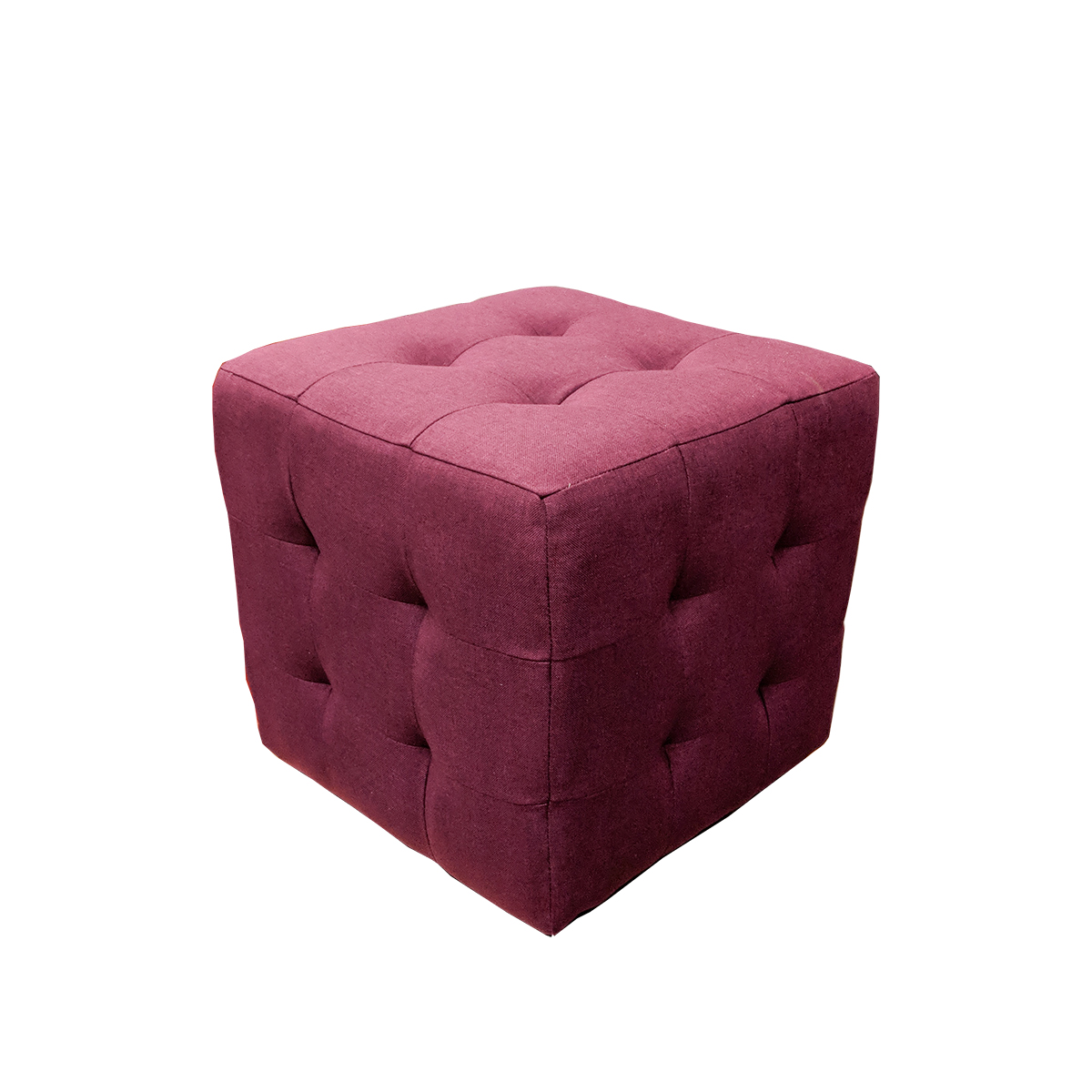 Pouf carré mauve - 16" x 16"