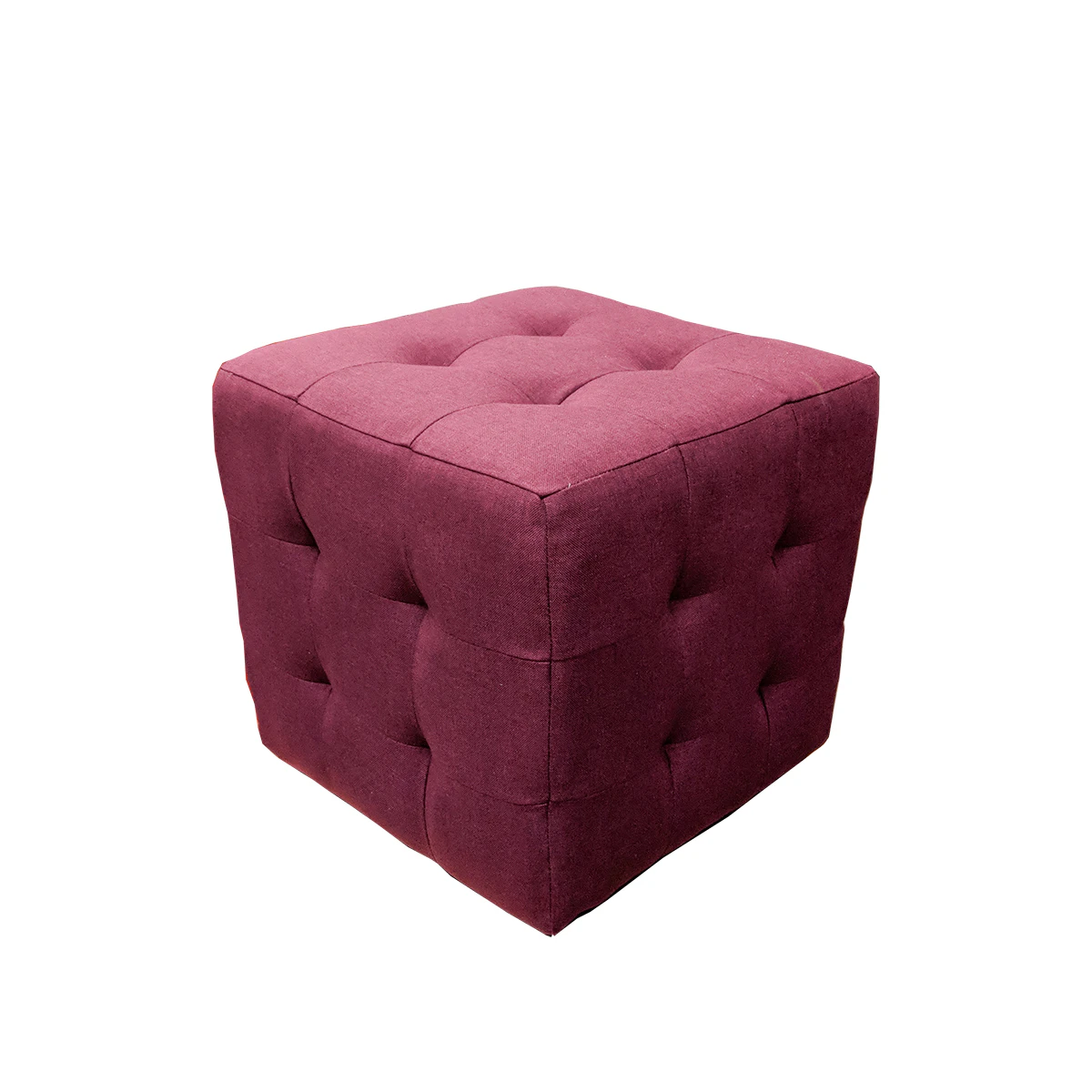 Pouf carré mauve - 16" x 16"