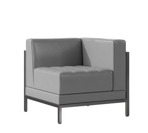 Fauteuil zack gris - coin droit 
