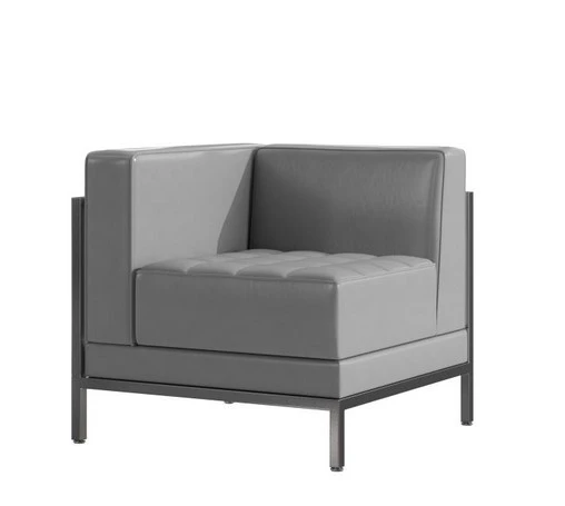 Fauteuil zack gris - coin gauche 
