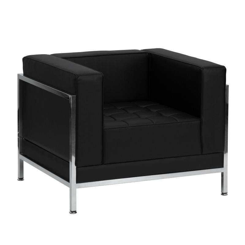 Fauteuil zack noir -  1 place 