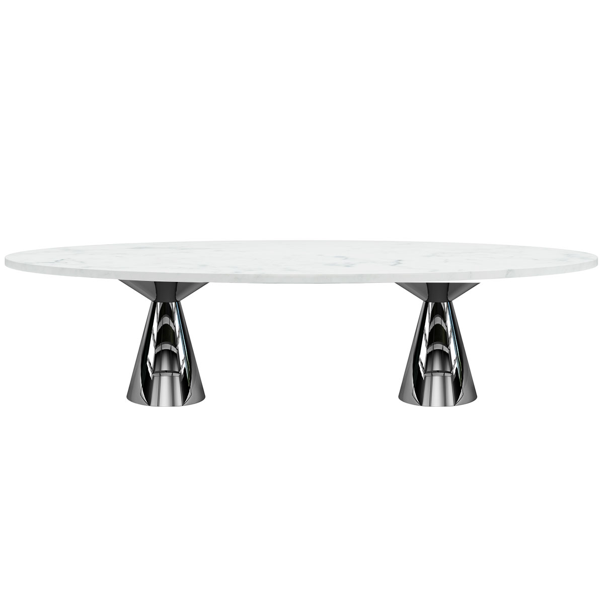 Table à diner ovale luxor - 106" x 42"