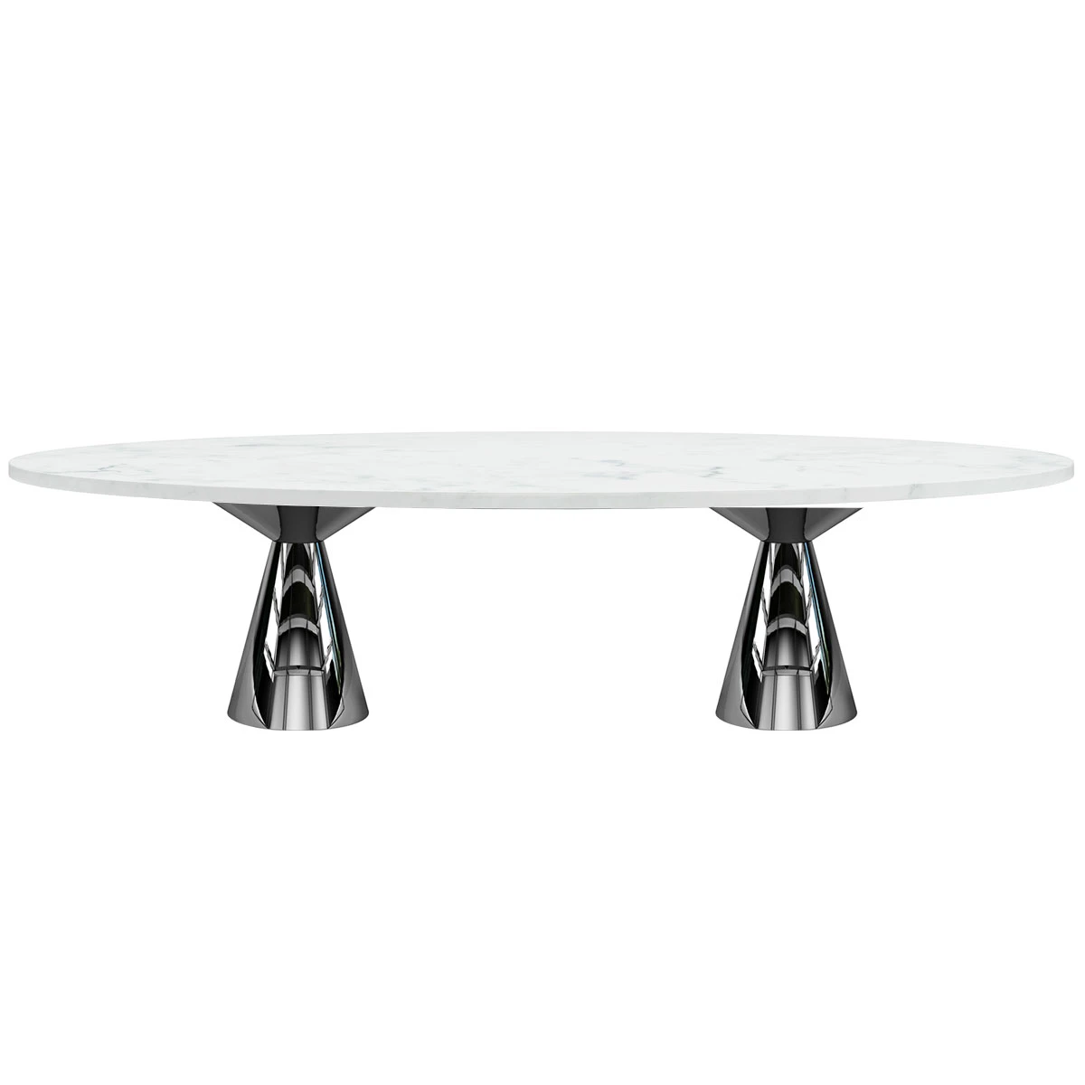 Table à diner ovale luxor - 106" x 42"