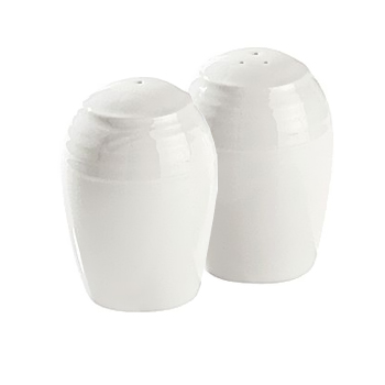 Ensemble sel & poivre en porcelaine blanc 