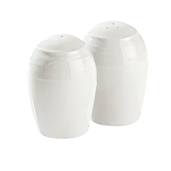 Ensemble sel & poivre en porcelaine blanc 