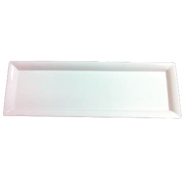 Assiette de service rectangulaire - 18" x 8" 