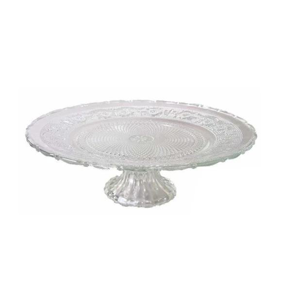 Support à gâteau en verre - 12"