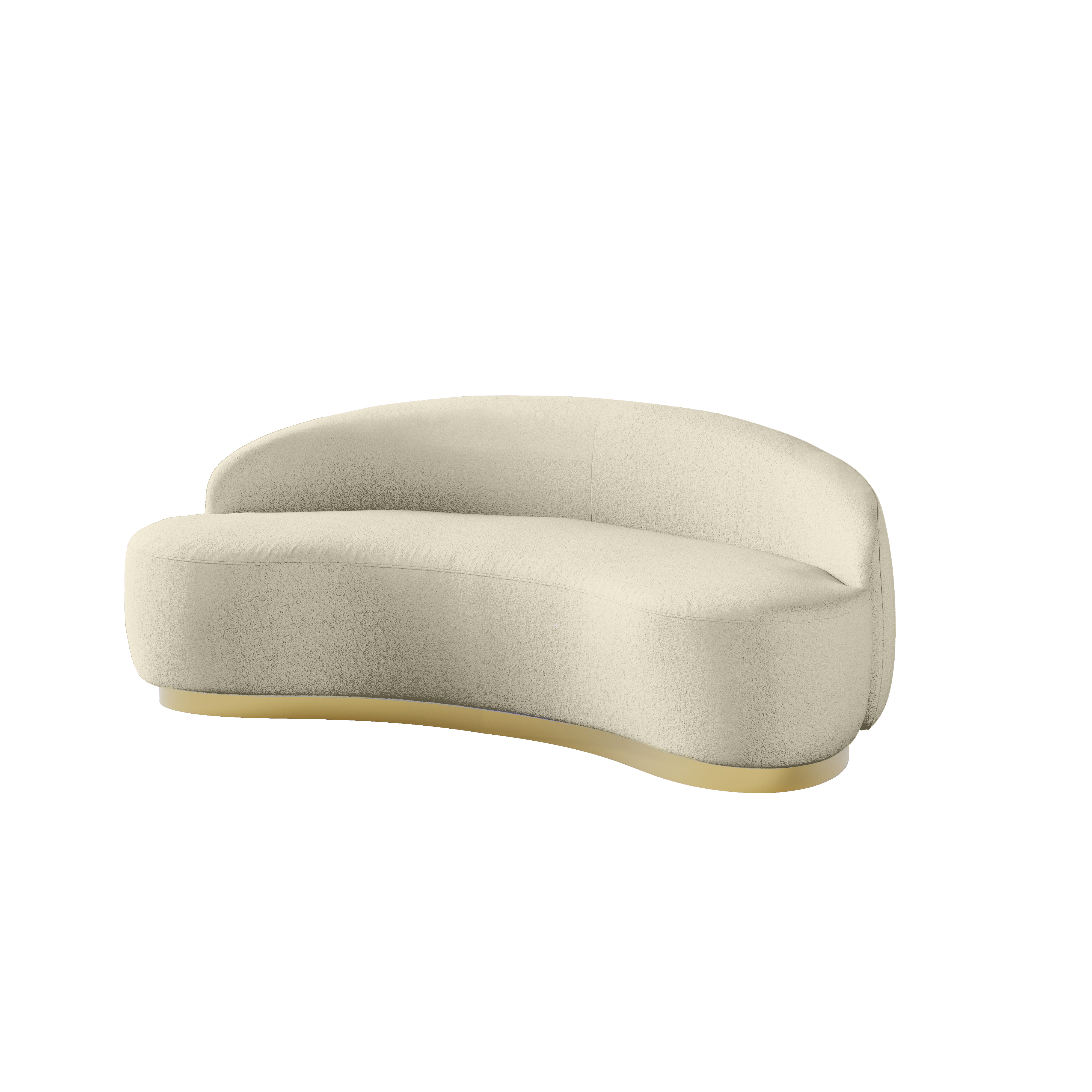 Fauteuil myana ivoire - 3 places
