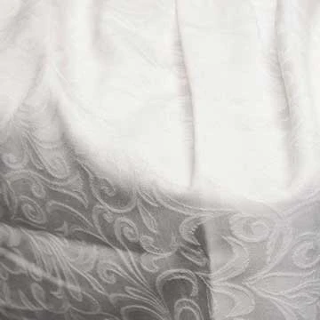 Serviette de table damassée blanche