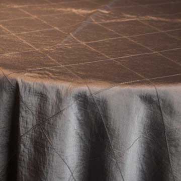 Nappe 70" x 120" taffeta gris métallique