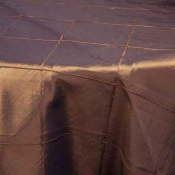 Nappe 110" taffetas bleu/mauve