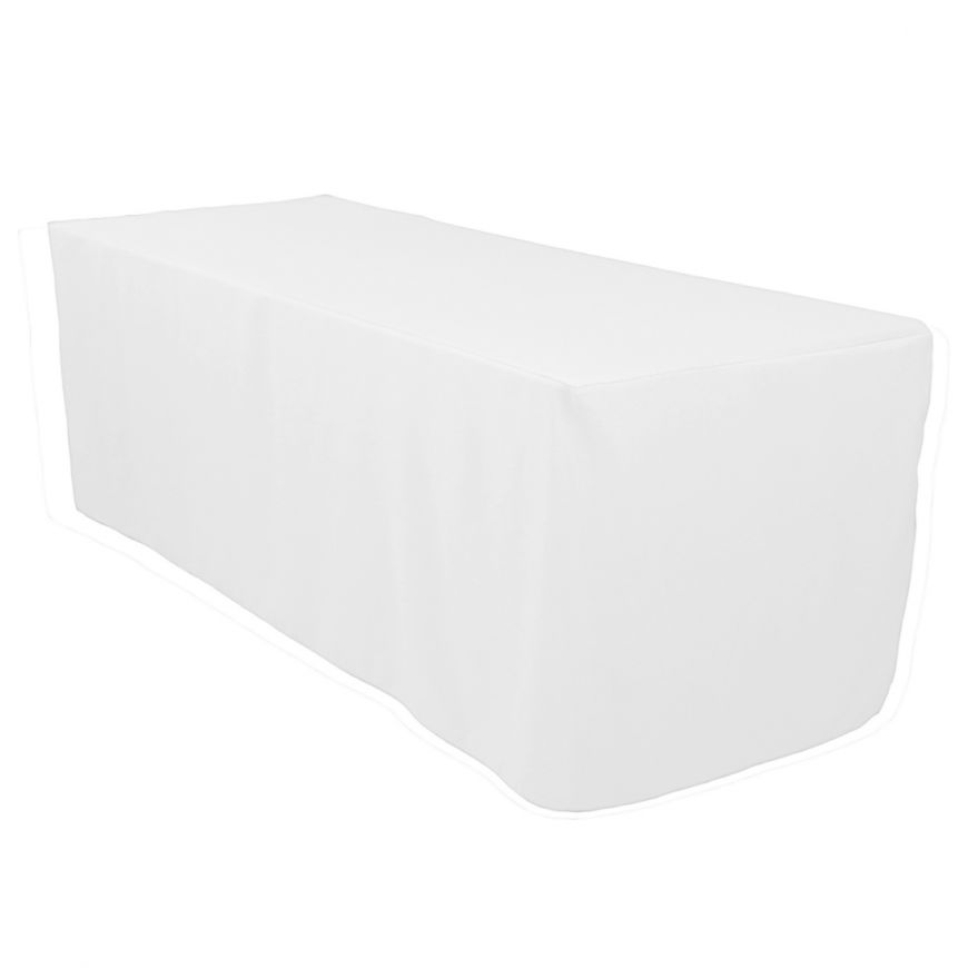 Nappe jupe blanche - table 6'