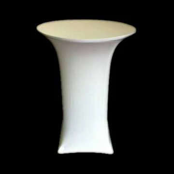 Nappe spandex blanche - table bistro 30" x 42"