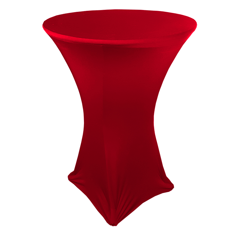 Nappe spandex blanche - table bistro 30" x 42"