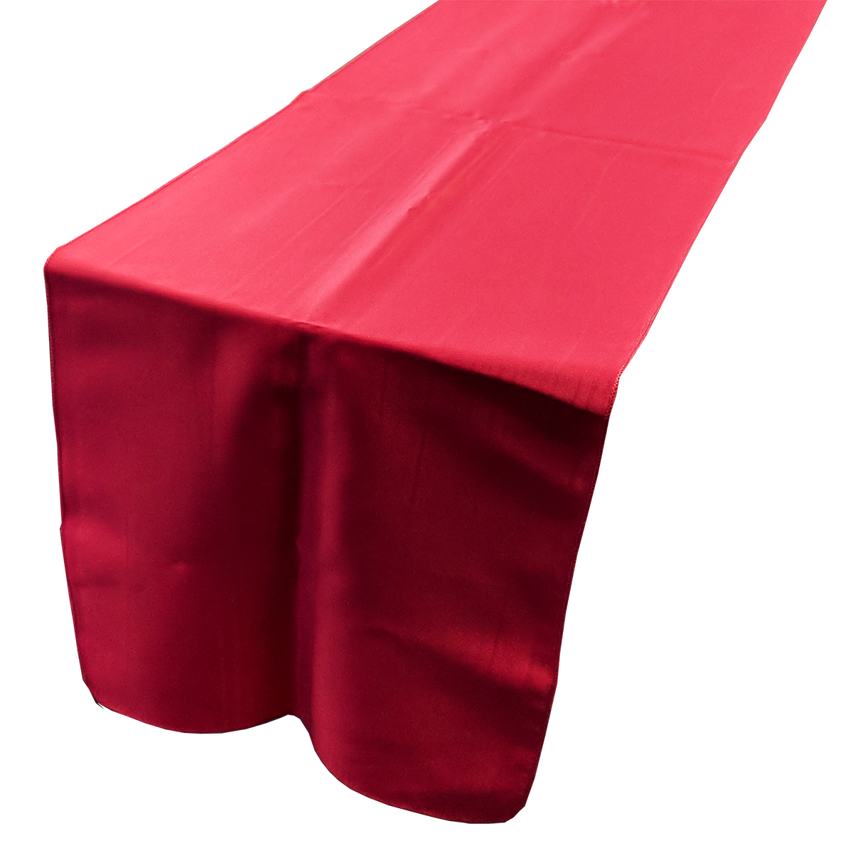 Chemin de table satin fuchsia - 13" x 108" 
