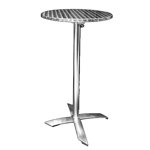 24'' x 42'' - stainless cocktail table
