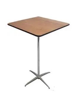 Table bistro en bois carrée - 30''