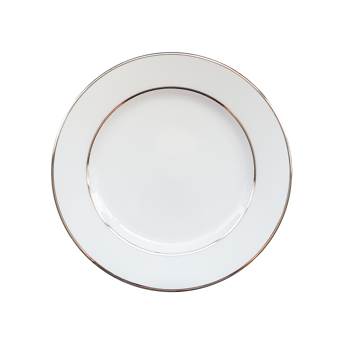Assiette lignée argent - 9" 