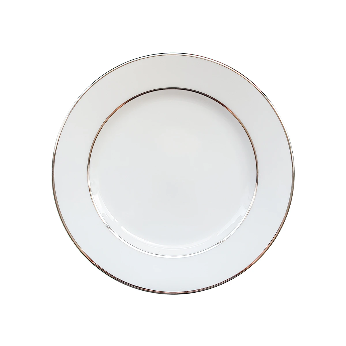 Assiette lignée argent - 9" 