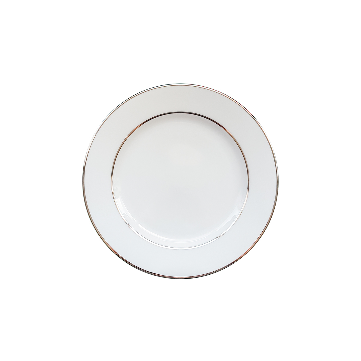 Assiette lignée argent - 6'' 