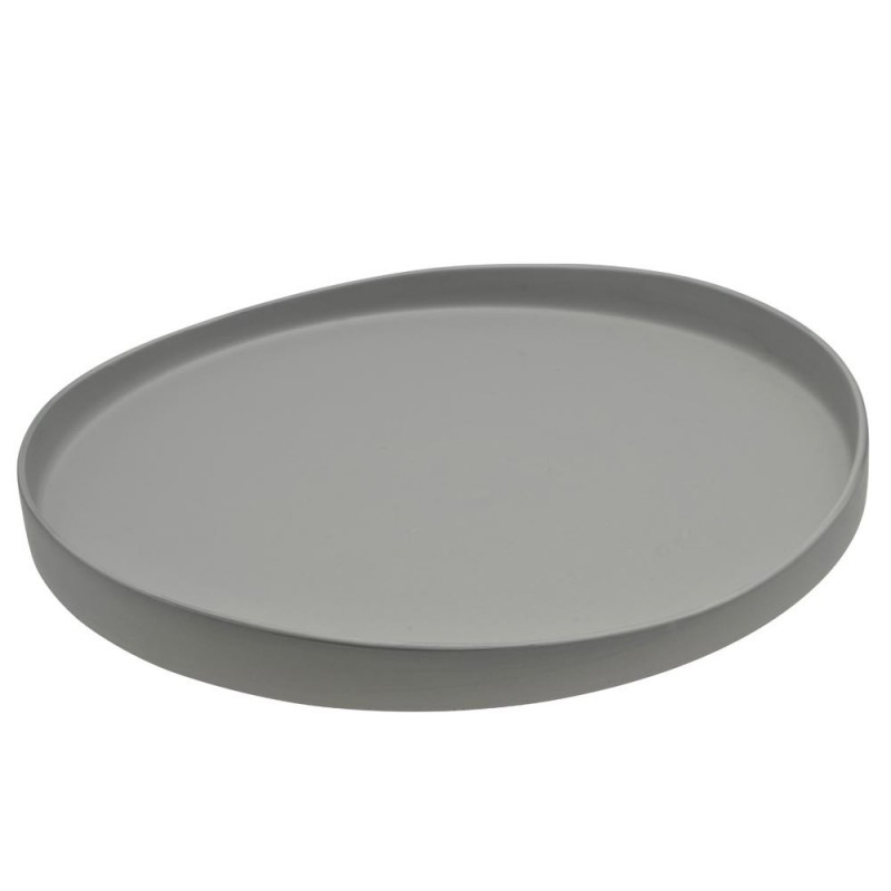 Assiette wave grise - 12.5" 