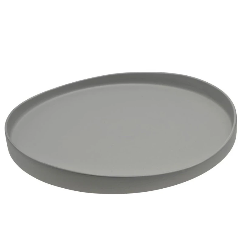 Assiette wave grise - 12.5" 