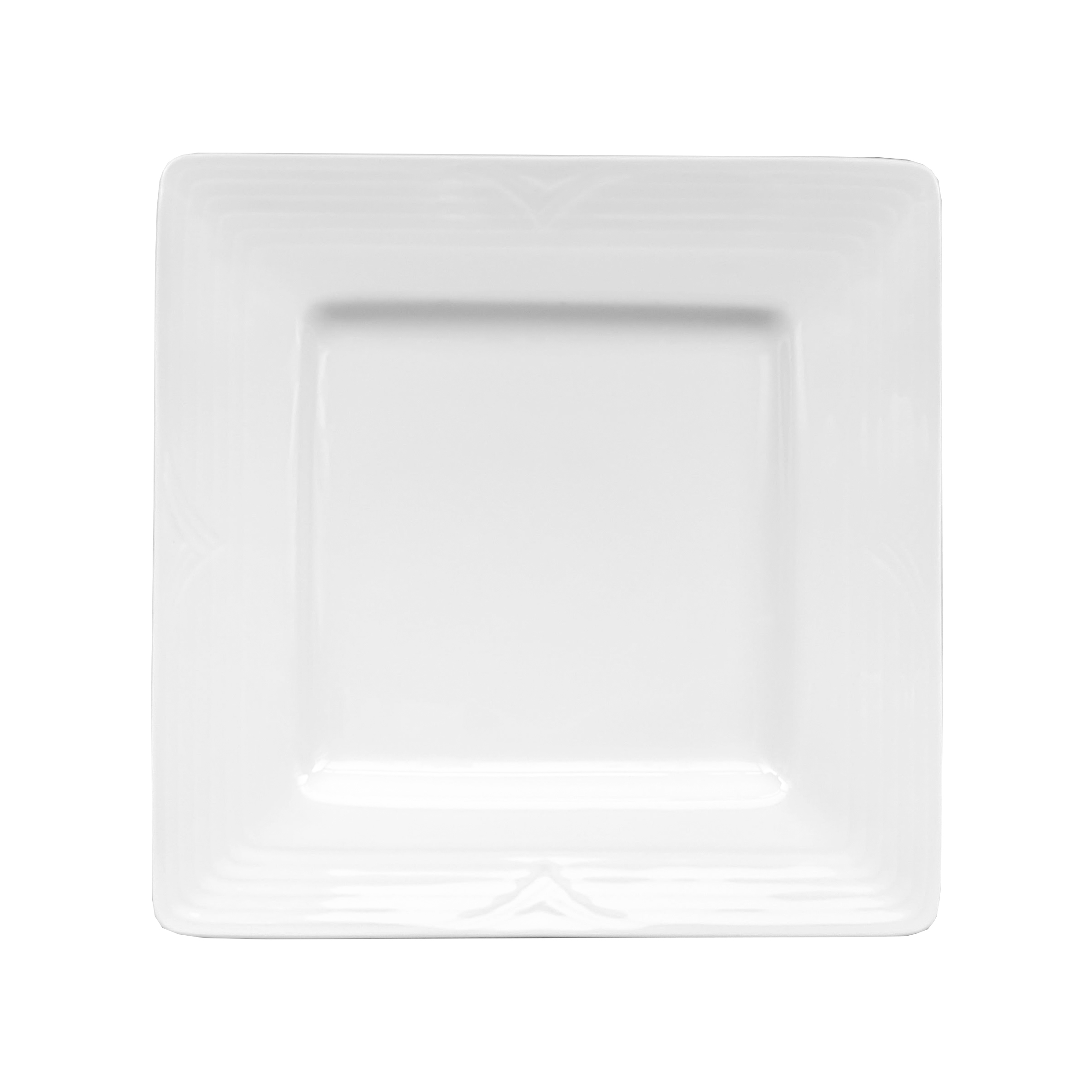 Assiette carrée arctic white - 8" 