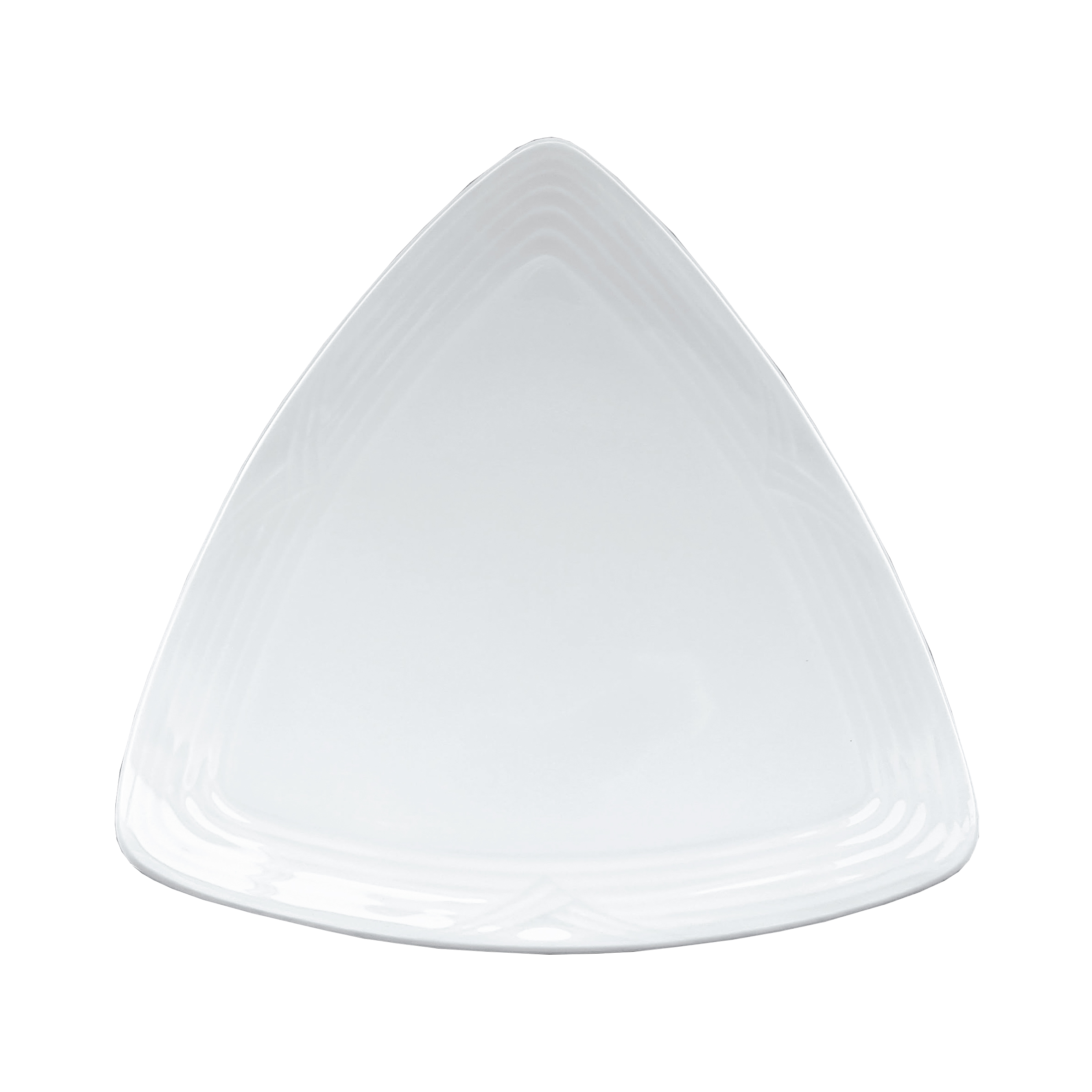 Assiette triangulaire arctic white -  8" 