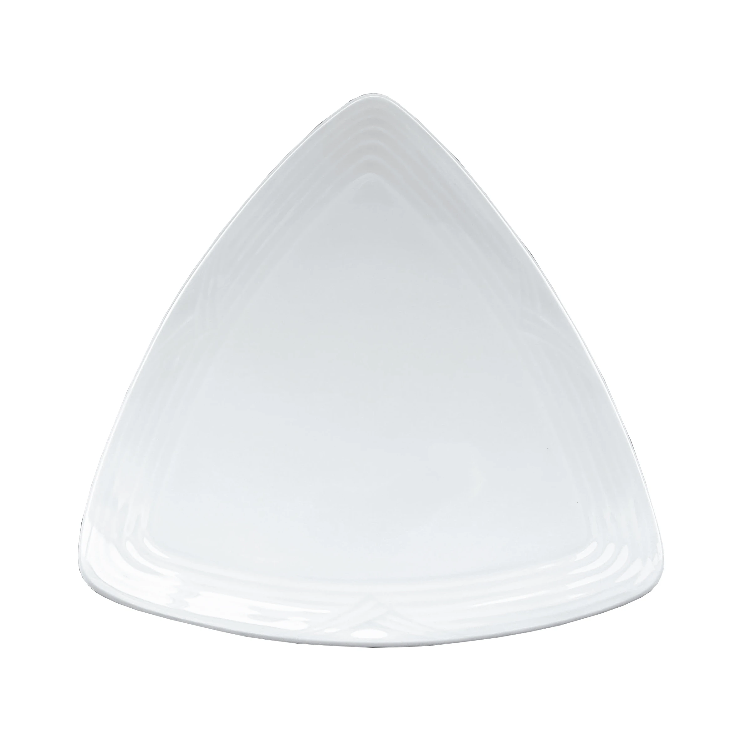 Assiette triangulaire arctic white -  8" 
