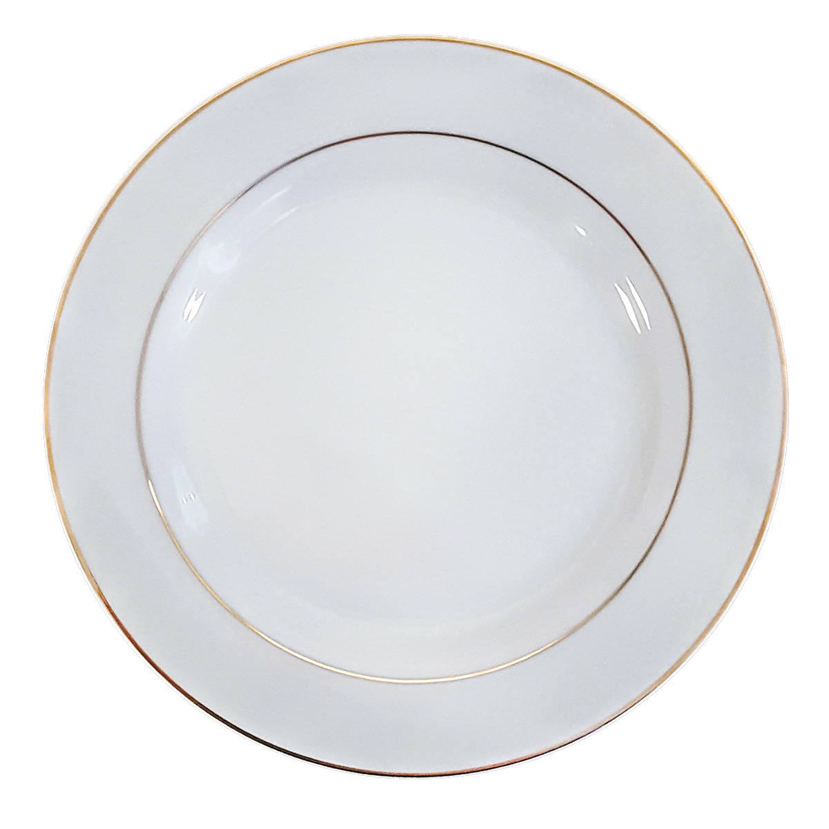 Assiette lignée or - 10.5"