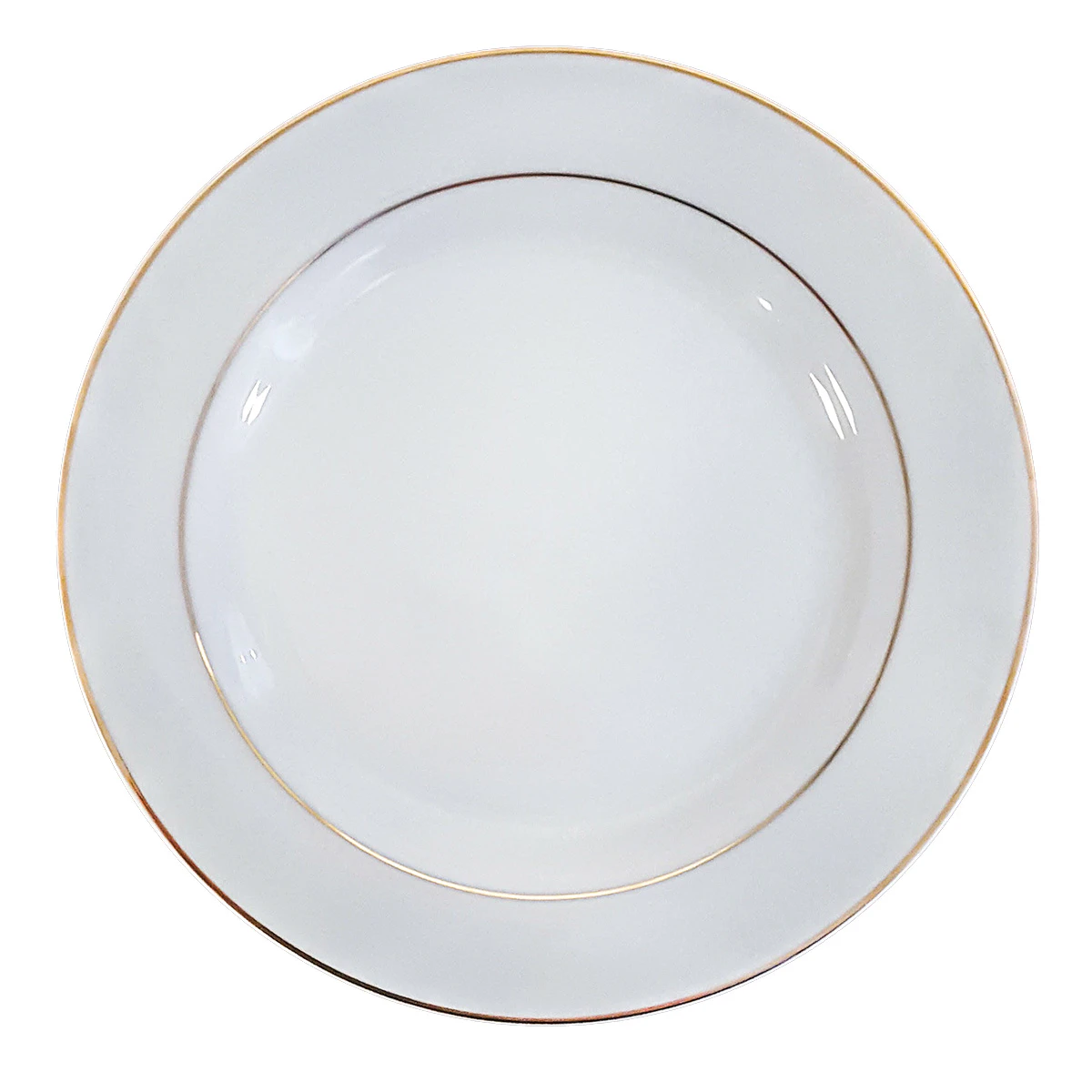Assiette lignée or - 10.5"