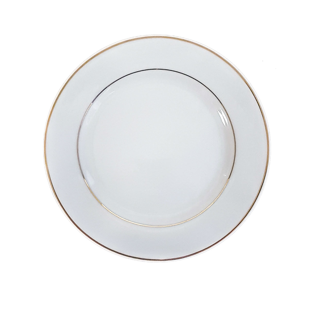 Assiette lignée or - 7.5"  