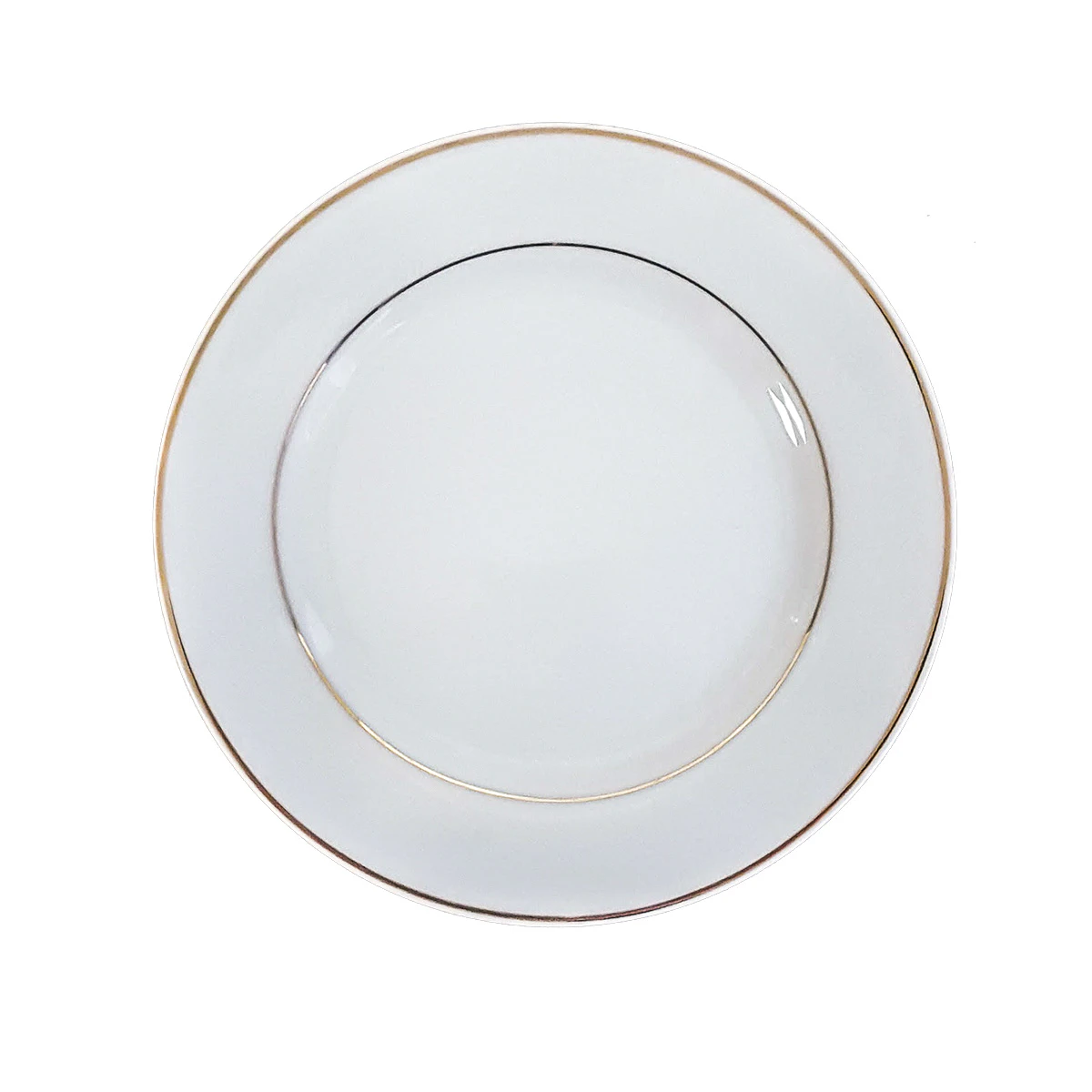 Assiette lignée or - 7.5"  
